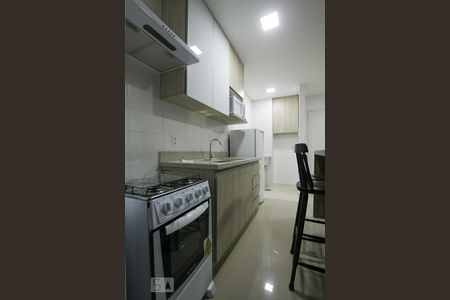 Cozinha de apartamento para alugar com 1 quarto, 46m² em Jardim Goiás, Goiânia