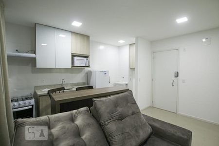 Sala / Cozinha de apartamento para alugar com 1 quarto, 46m² em Jardim Goiás, Goiânia