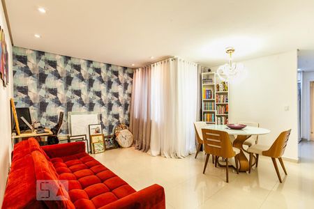 Sala de apartamento à venda com 2 quartos, 88m² em Campestre, Santo André