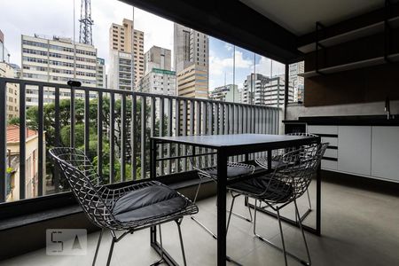 Varanda gourmet de apartamento para alugar com 1 quarto, 49m² em Jardim Paulista, São Paulo