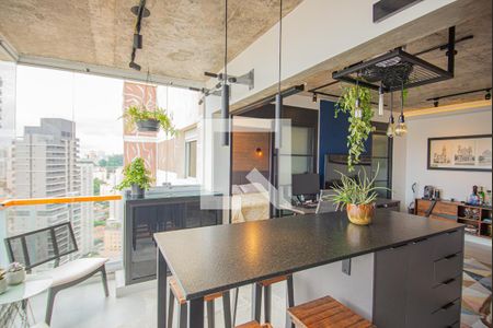 Varanda/ Cozinha de apartamento à venda com 1 quarto, 47m² em Jardim Vila Mariana, São Paulo