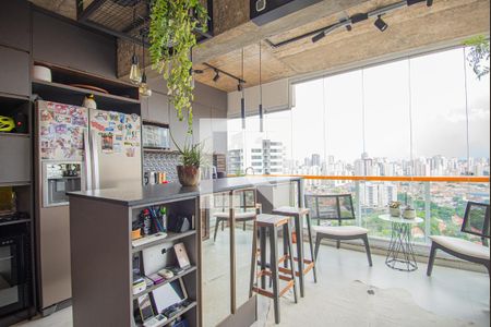 Varanda/ Cozinha de apartamento à venda com 1 quarto, 47m² em Jardim Vila Mariana, São Paulo