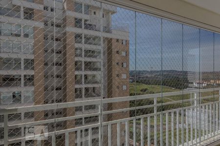 Sacada - Vista  de apartamento para alugar com 3 quartos, 150m² em Vila Nova Socorro, Mogi das Cruzes