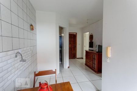 Sala/Cozinha de casa de condomínio à venda com 1 quarto, 44m² em Nossa Senhora das Gracas, Canoas