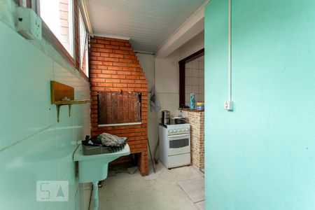 Cozinha/Área de serviço de casa de condomínio à venda com 1 quarto, 44m² em Nossa Senhora das Gracas, Canoas