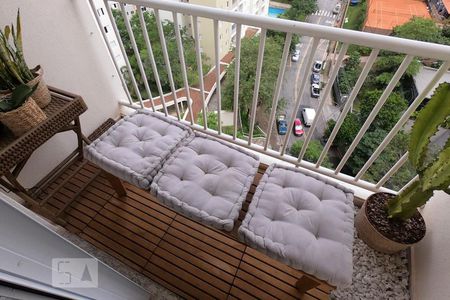 Varanda da Sala de apartamento à venda com 2 quartos, 48m² em Parque Reboucas, São Paulo