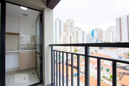 Varanda da sala de kitnet/studio para alugar com 1 quarto, 42m² em Campestre, Santo André