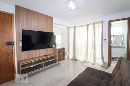 Sala de apartamento para alugar com 1 quarto, 45m² em Jardim Goiás, Goiânia