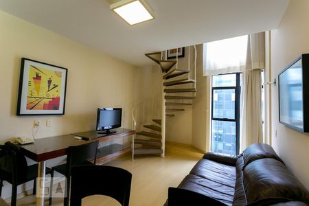 Sala de apartamento para alugar com 1 quarto, 42m² em Funcionários, Belo Horizonte