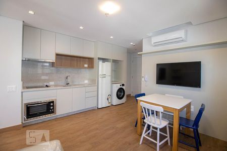 Sala/cozinha de kitnet/studio para alugar com 1 quarto, 45m² em Petrópolis, Porto Alegre