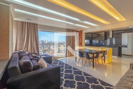 Sala de Estar de apartamento para alugar com 3 quartos, 121m² em Jardim América, Goiânia