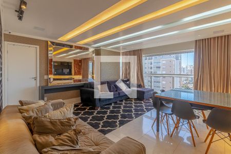 Sala de Estar de apartamento para alugar com 3 quartos, 121m² em Jardim América, Goiânia