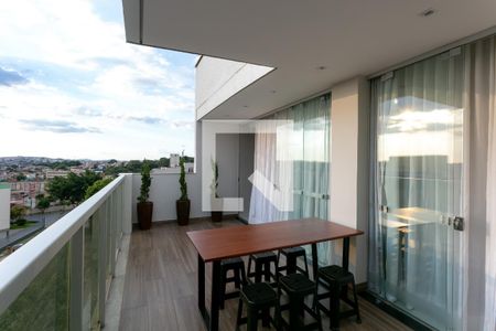 Varanda de apartamento para alugar com 3 quartos, 135m² em Castelo, Belo Horizonte