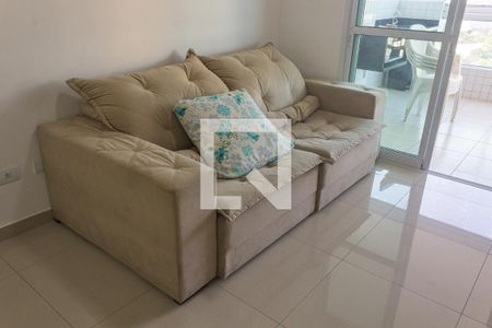 Sala de apartamento para alugar com 3 quartos, 110m² em Vila Caiçara, Praia Grande