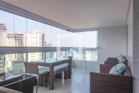 varanda de apartamento para alugar com 3 quartos, 110m² em Vila Caiçara, Praia Grande