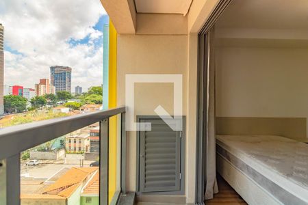 Varanda  de apartamento para alugar com 1 quarto, 27m² em Vila Clementino, São Paulo