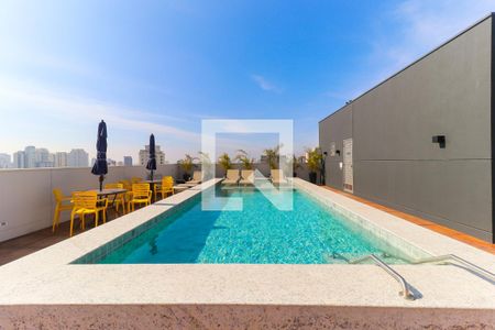 Área comum - Piscina de kitnet/studio para alugar com 1 quarto, 24m² em Vila Clementino, São Paulo