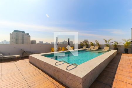 Área comum - Piscina de kitnet/studio para alugar com 1 quarto, 24m² em Vila Clementino, São Paulo