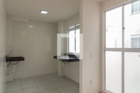 Sala/Cozinha de apartamento para alugar com 2 quartos, 48m² em Jardim Esmeraldina, Campinas