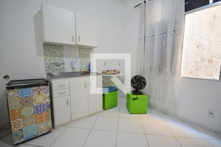 Sala - cozinha de apartamento para alugar com 1 quarto, 21m² em Centro, Rio de Janeiro