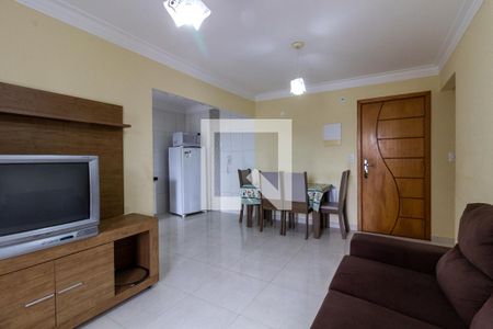 Sala de apartamento para alugar com 2 quartos, 82m² em Caiçara, Praia Grande