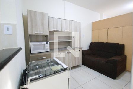 Sala/Cozinha de apartamento para alugar com 1 quarto, 34m² em Liberdade, São Paulo