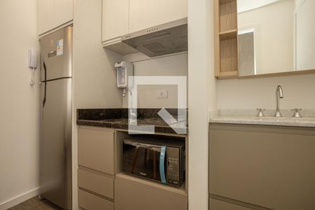 Cozinha de apartamento para alugar com 1 quarto, 19m² em Centro, Curitiba