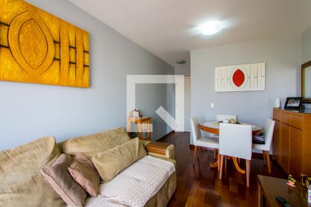 Sala de apartamento à venda com 3 quartos, 68m² em Vila Homero Thon, Santo André