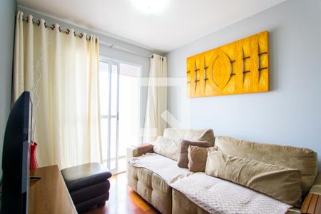 Sala de apartamento à venda com 3 quartos, 68m² em Vila Homero Thon, Santo André