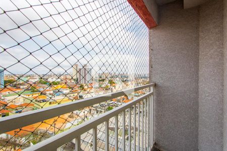 Varanda da sala de apartamento à venda com 3 quartos, 68m² em Vila Homero Thon, Santo André