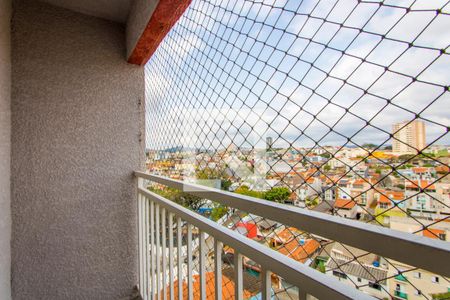 Varanda da sala de apartamento à venda com 3 quartos, 68m² em Vila Homero Thon, Santo André