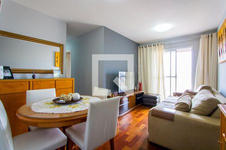 Sala de apartamento à venda com 3 quartos, 68m² em Vila Homero Thon, Santo André