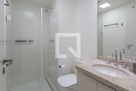 Banheiro de kitnet/studio para alugar com 1 quarto, 21m² em Planalto Paulista, São Paulo