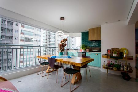 Varanda gourmet de apartamento à venda com 3 quartos, 118m² em Centro, Santo André