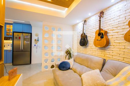 Sala de TV de apartamento à venda com 3 quartos, 118m² em Centro, Santo André