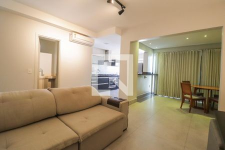 Sala de apartamento para alugar com 1 quarto, 59m² em Jardim Goiás, Goiânia