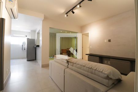 Sala de apartamento para alugar com 1 quarto, 59m² em Jardim Goiás, Goiânia