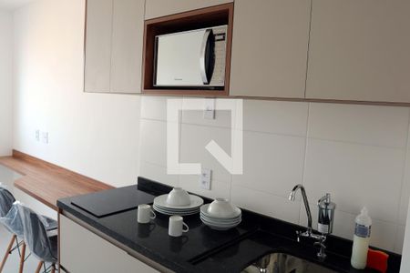 Sala/Cozinha de casa para alugar com 1 quarto, 24m² em Vila Clementino, São Paulo