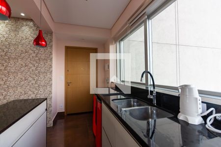 Cozinha  de kitnet/studio à venda com 1 quarto, 43m² em Centro, Osasco