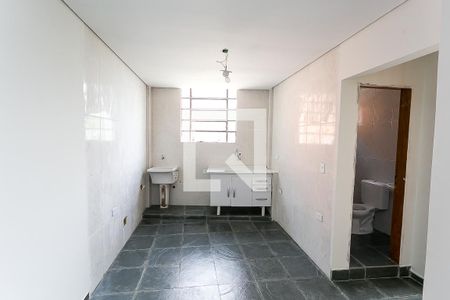 Sala / Cozinha / Serviço de kitnet/studio para alugar com 1 quarto, 45m² em Jardim Pedro Gonçalves, Taboão da Serra