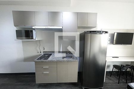 detalhe cozinha de kitnet/studio para alugar com 1 quarto, 20m² em Santa Paula, São Caetano do Sul