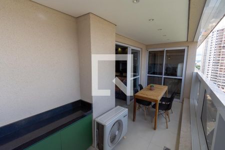 Varanda da Sala de apartamento para alugar com 1 quarto, 48m² em Setor Marista, Goiânia