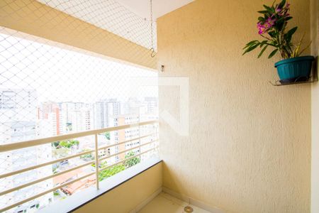 Varanda da sala de apartamento à venda com 2 quartos, 70m² em Vila Gilda, Santo André