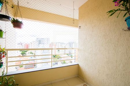 Varanda da sala de apartamento à venda com 2 quartos, 70m² em Vila Gilda, Santo André