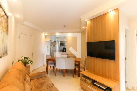 Sala de apartamento à venda com 2 quartos, 52m² em Parque Taboão, Taboão da Serra