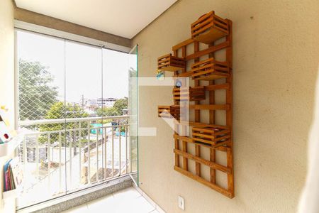 Varanda da Sala de apartamento à venda com 2 quartos, 52m² em Parque Taboão, Taboão da Serra