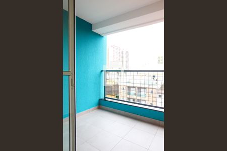 Varanda da Sala de kitnet/studio para alugar com 1 quarto, 35m² em Vila São Pedro, Santo André