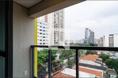 Varanda de kitnet/studio para alugar com 1 quarto, 27m² em Vila Clementino, São Paulo