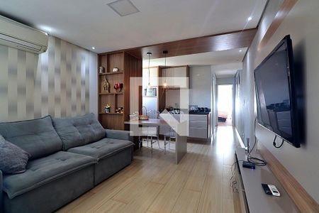 Sala de apartamento à venda com 2 quartos, 54m² em Jardim, Santo André