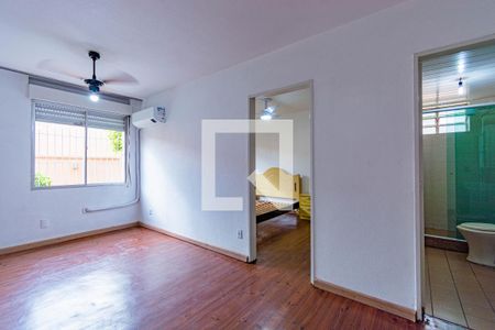 Sala de apartamento para alugar com 1 quarto, 38m² em Centro, Canoas